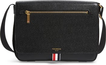 Thom Browne - Medium Grey Monogram Coated Canvas Leather Frame Attache Case - One Size - Grey - Male