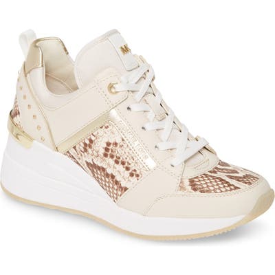 Michael Michael Kors Georgie Wedge Sneaker- Beige