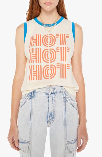 Mother The Strong And Silent Type Hot Hot Hot T-shirt In White - Size X-large In Hot Hot Hot
