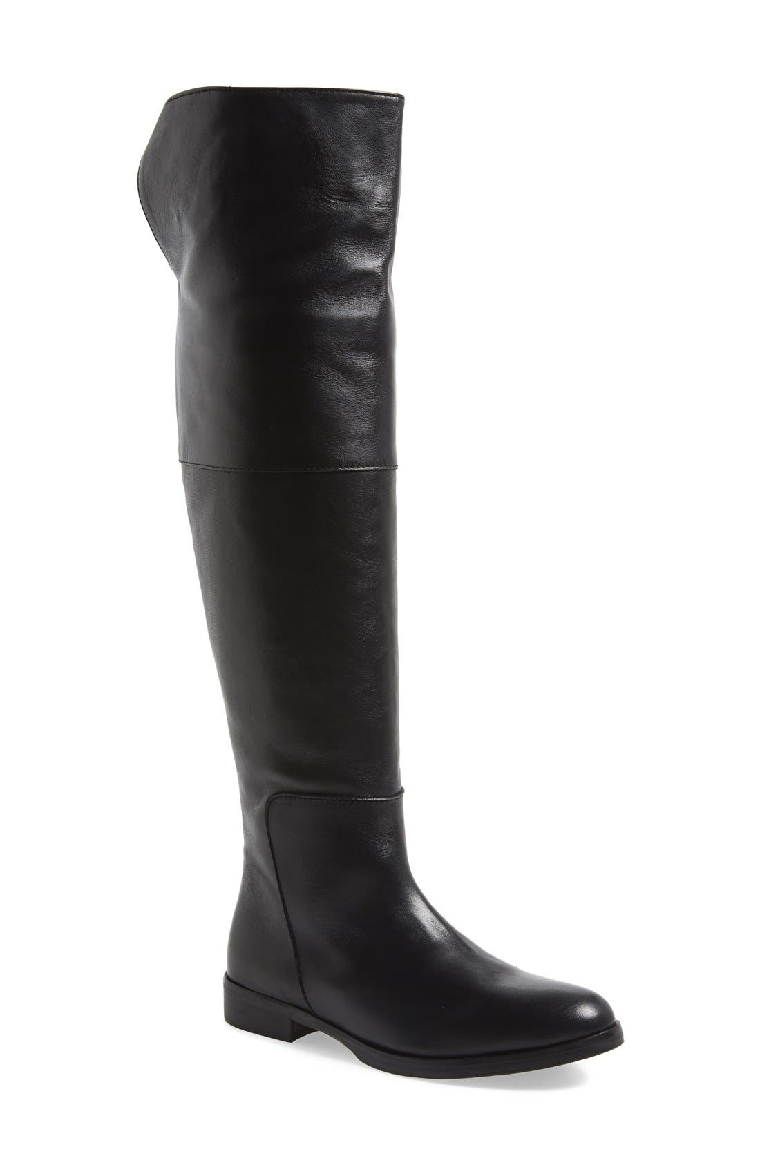 studded knee high stretch boot charles by charles david