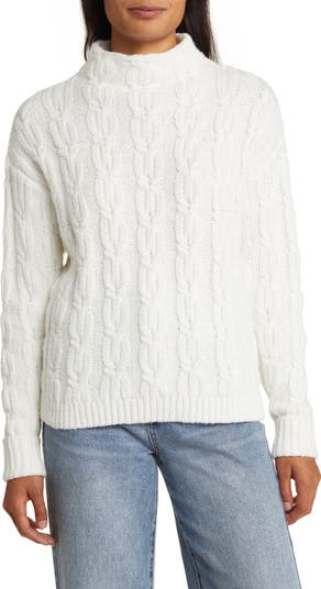 Vince camuto cable 2025 stitch funnel neck sweater