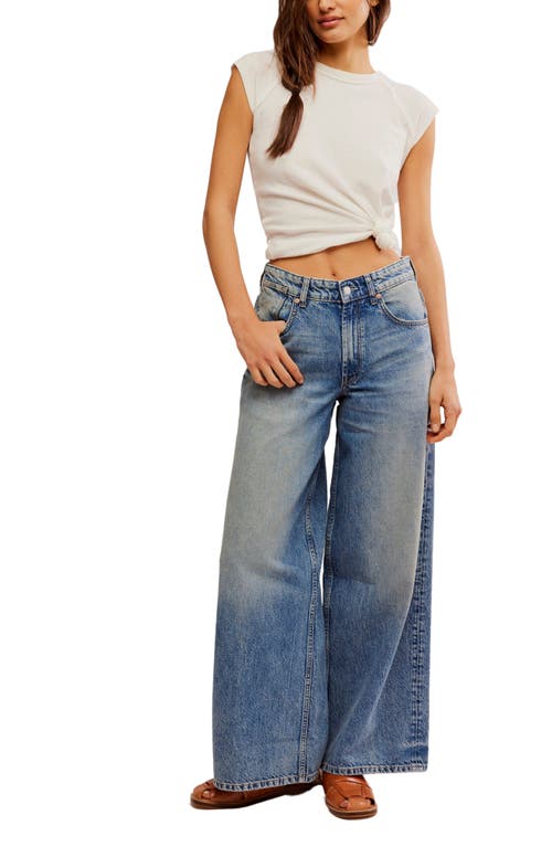 Shop Free People Waterfalls Baggy Wide Leg Jeans In Outlaw