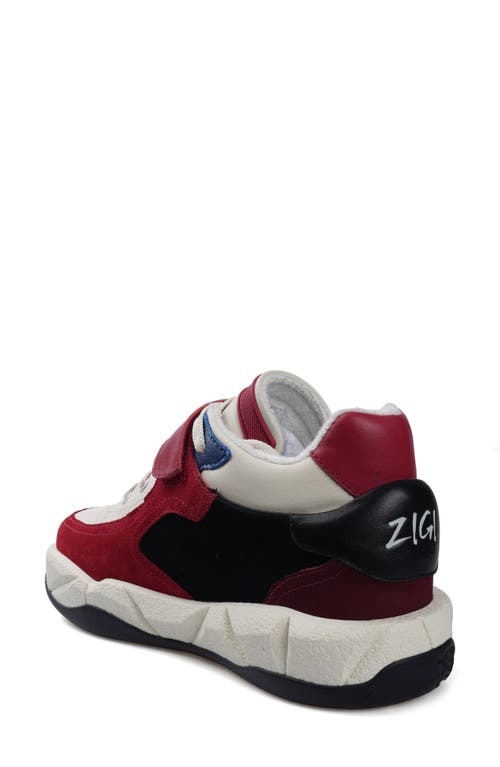 Zigi Torani Platform Sneaker In White/multi