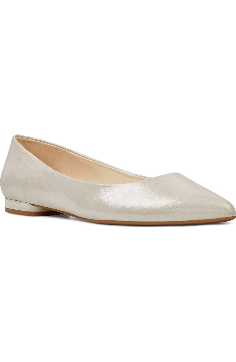 Nine West 'Onlee' Pointy Toe Flat, Main, color, 