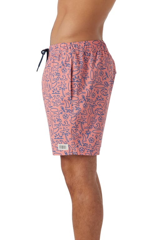 O'neill Hermosa Swim Trunks In Coral
