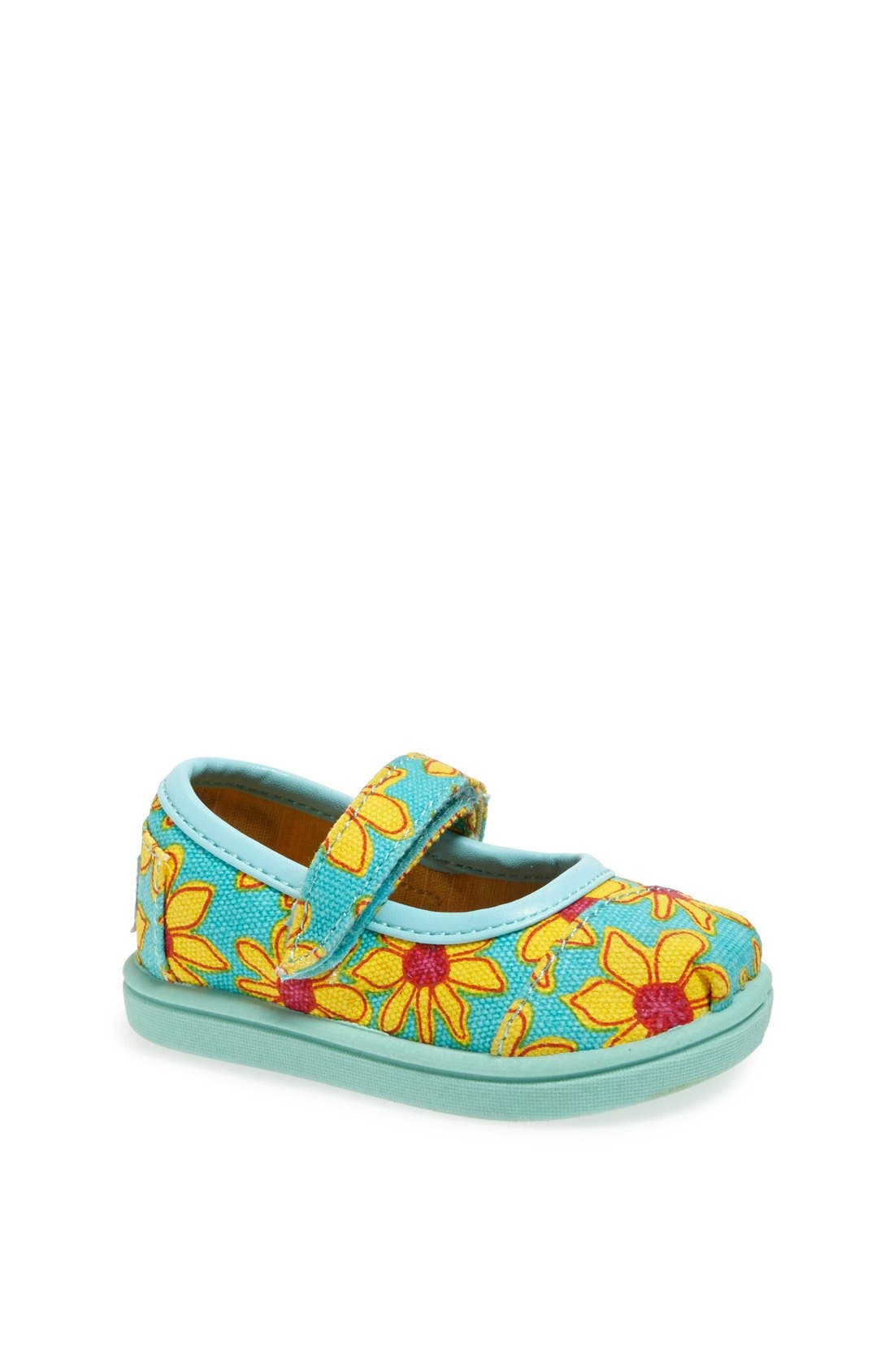 TOMS 'Tiny Yellow Daisy' Mary Jane Flat (Baby, Walker & Toddler) Nordstrom