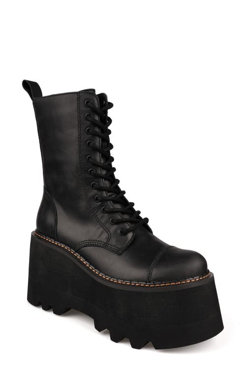 Ziginy Raiza Platform Bootie In Black