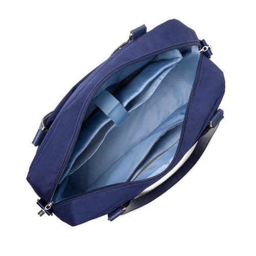 Baggallini Overnight Expandable Laptop Tote Bag With Rfid Wristlet In Navy