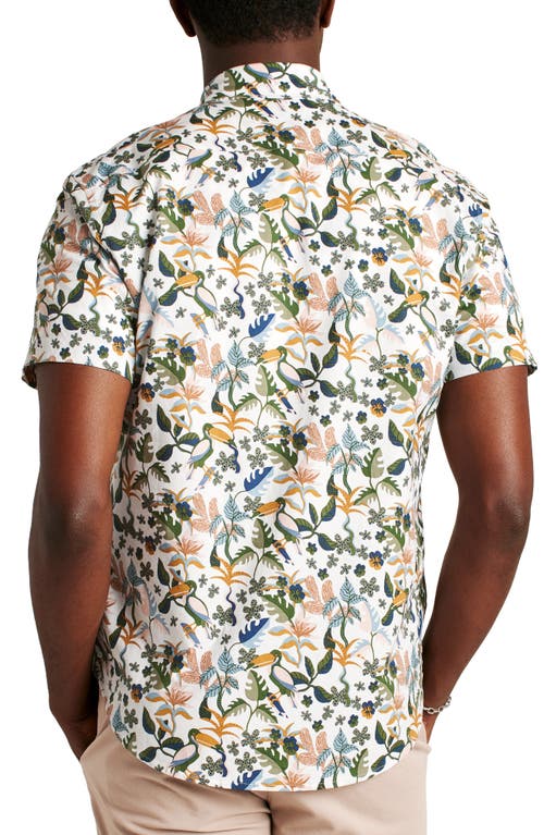 Shop Bonobos Riviera Botanical Short Sleeve Button-up Shirt In Toucan Paradise