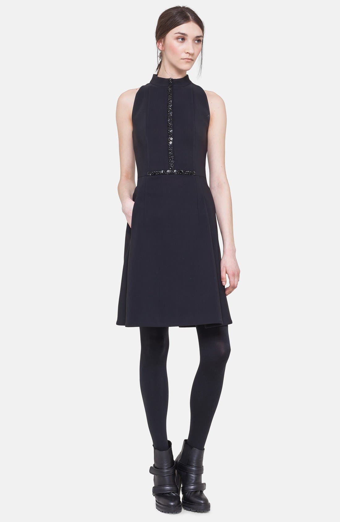 Akris punto Embellished Neoprene Dress Nordstrom