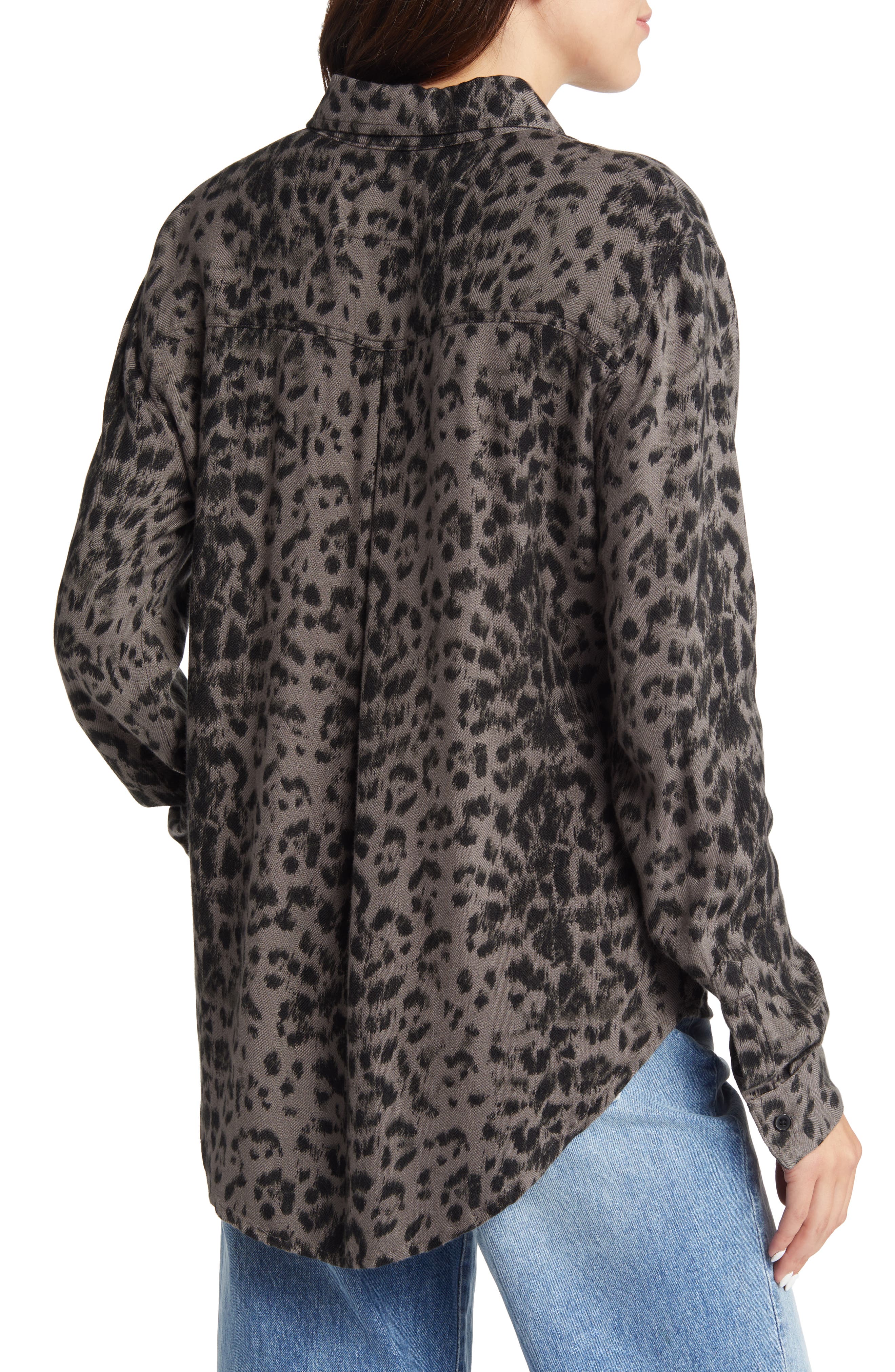 Rails Hunter Leopard Print ButtonUp Shirt Nordstrom