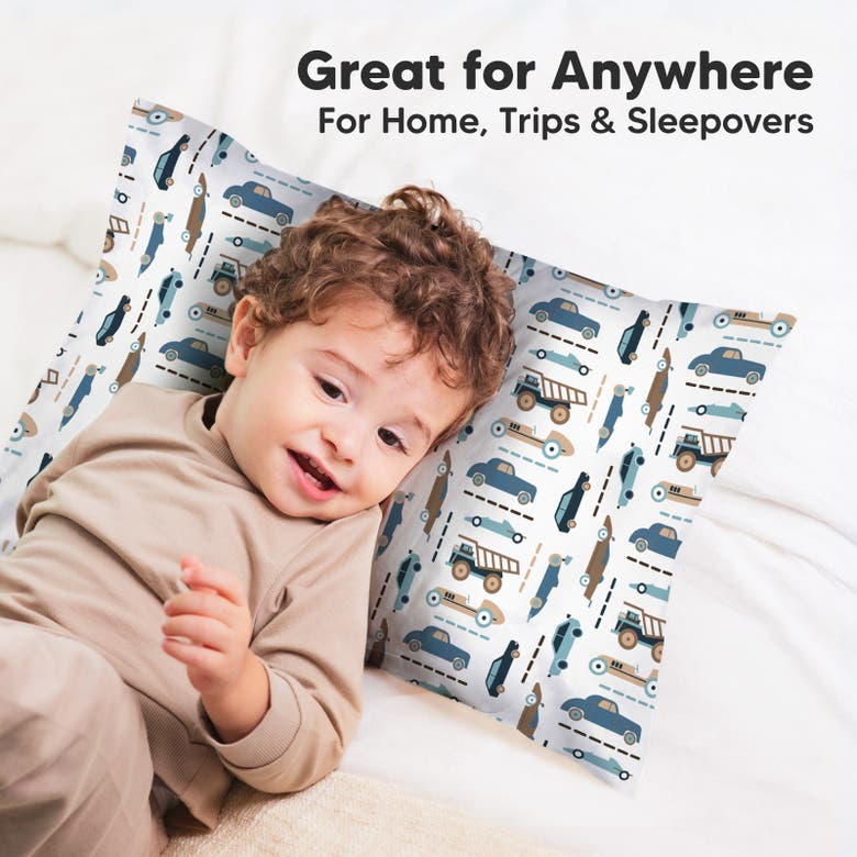 Keababies Printed Toddler Pillowcase 13x18" In Vroom