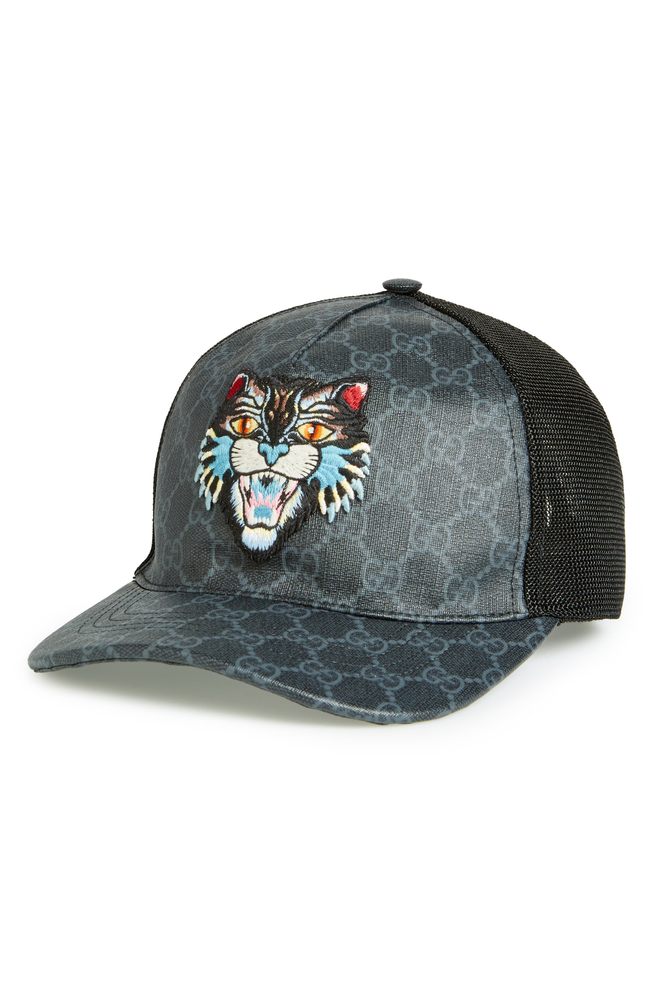 gucci angry cat baseball cap