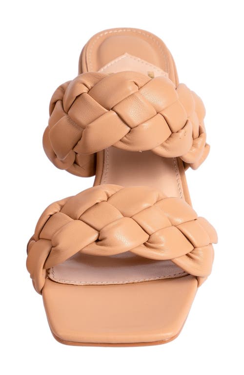 Ninety Union Twist Slide Sandal In Camel