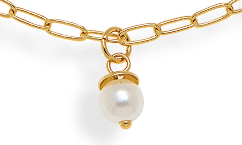 Shop Bp. Genuine Pearl Layered Necklace In 14k Gold Dipped