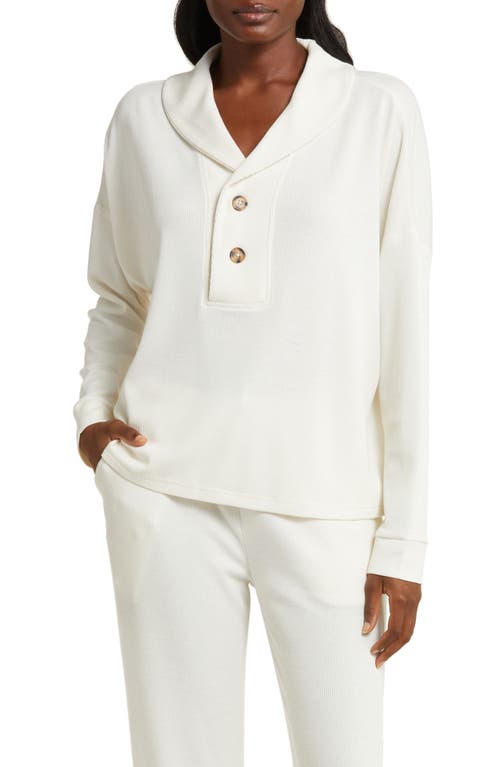 Off the Clock Pajama Sweater in Ivory