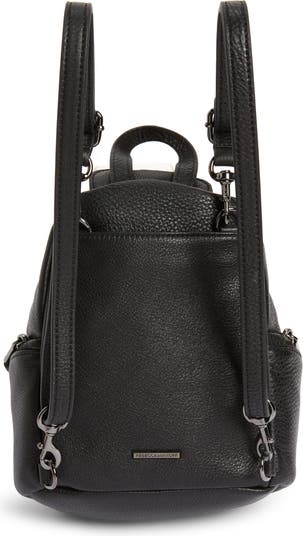 Rebecca Minkoff Mini Julian Pebbled Leather Convertible Backpack