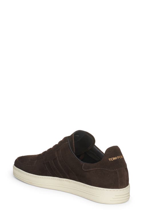 Shop Tom Ford Radcliffe Low Top Sneaker In Ebony/cream