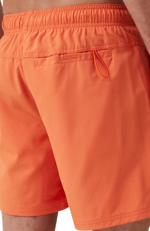 Shop Cotton On Stretch Swim Trunks In Paradise Orange
