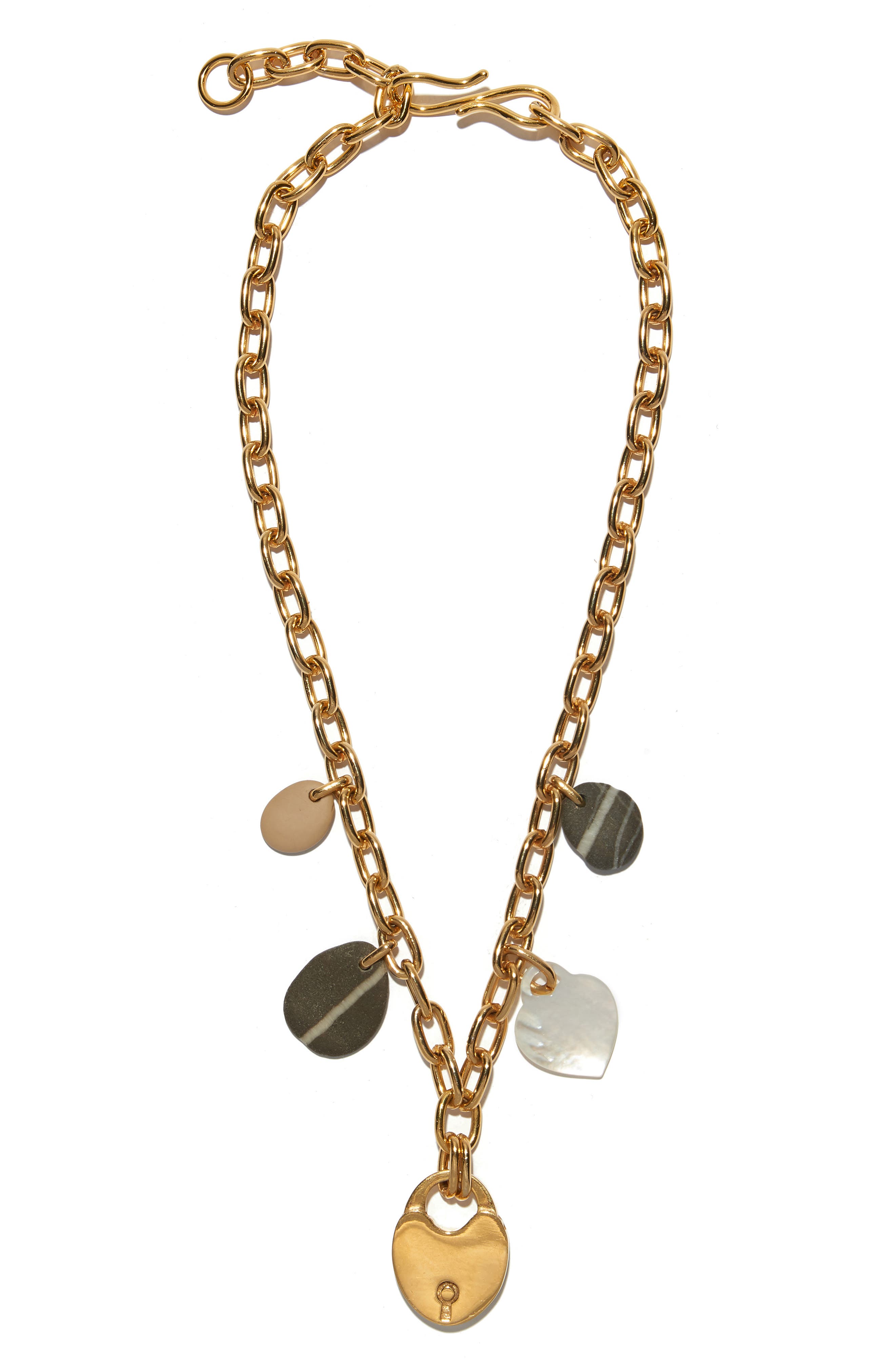 lizzie fortunato heart necklace