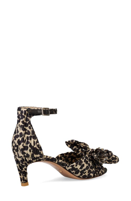 Shop Pelle Moda Utika Ankle Strap Kitten Heel Sandal In Leopard