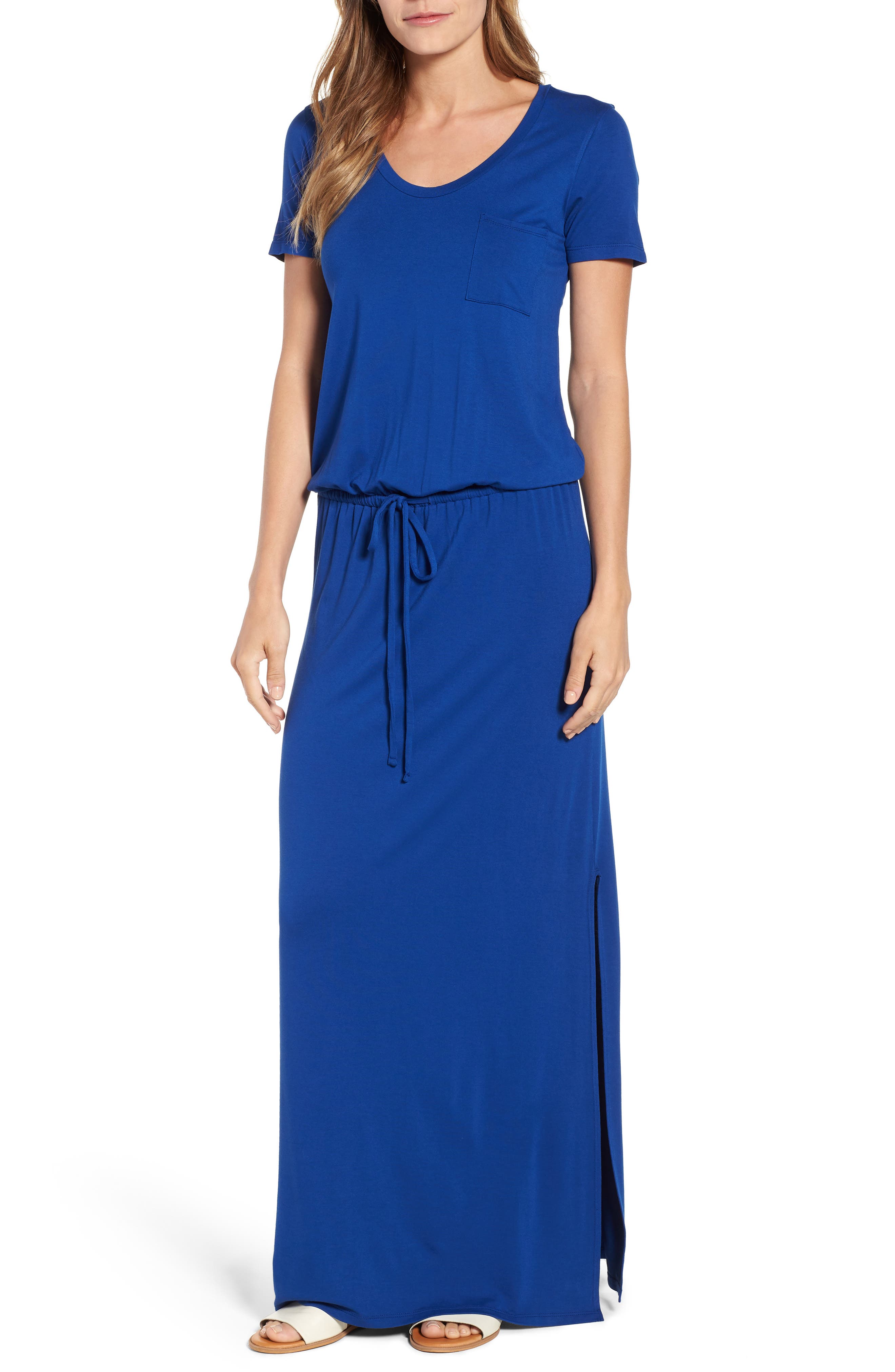 Soft V Neck Maxi Dress