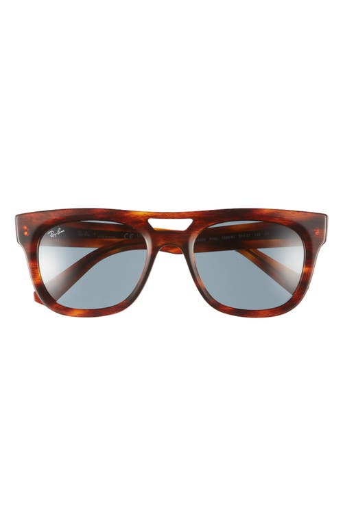 Ray-Ban Phil 54mm Square Sunglasses in Striped Havana at Nordstrom