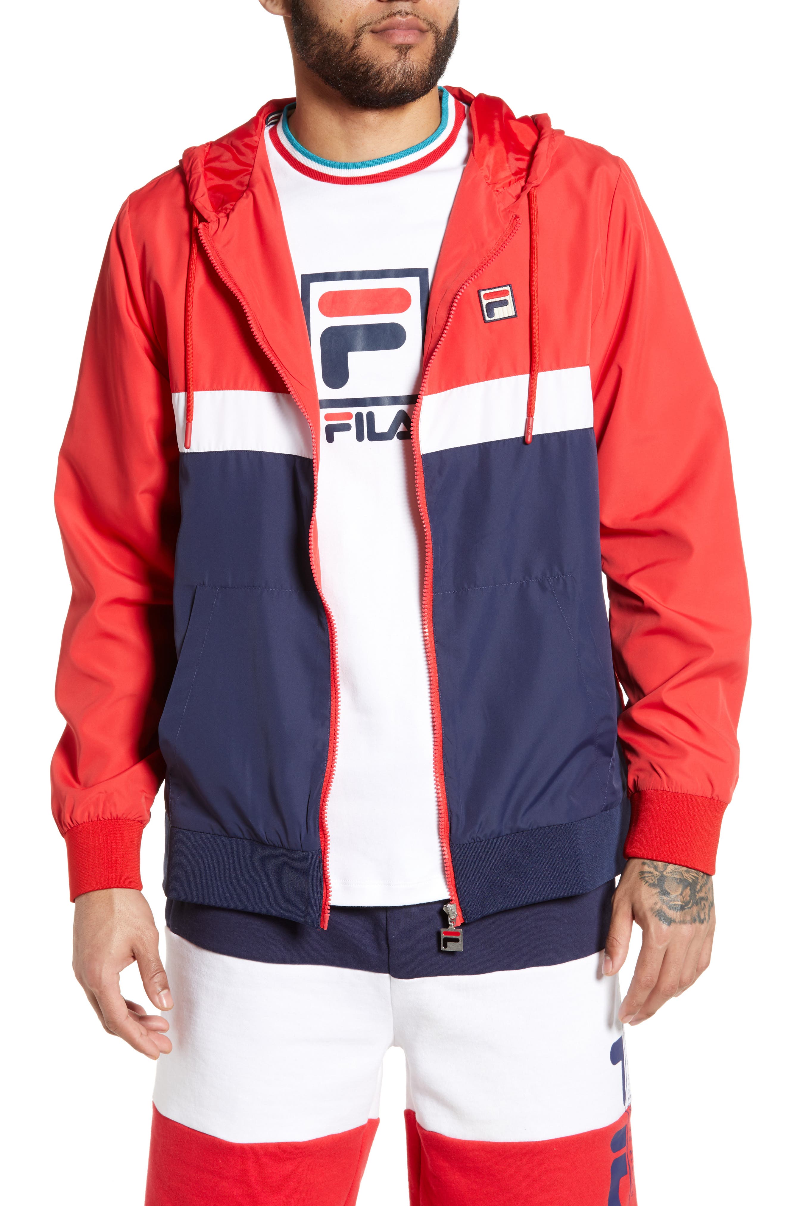 fila hooded windbreaker