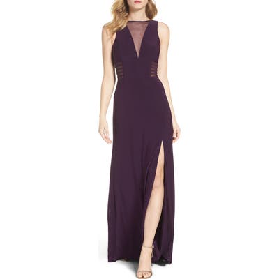 Morgan & Co. Illusion Gown, /6 - Purple