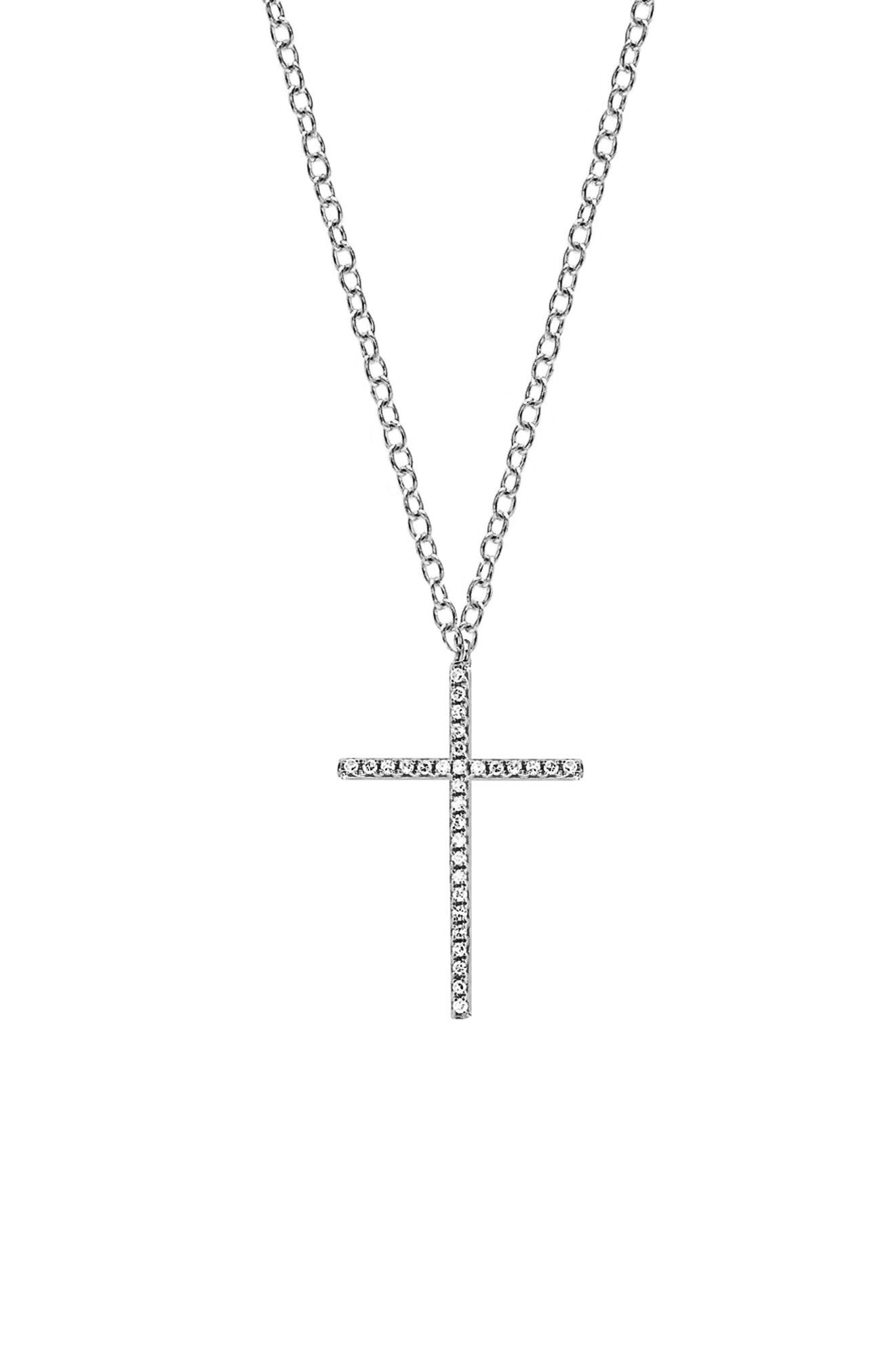 diamond cross necklace nordstrom