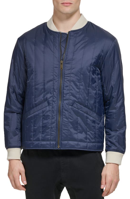 Shop Dockers ® Nylon Quilted Bomber Jacket In Navy