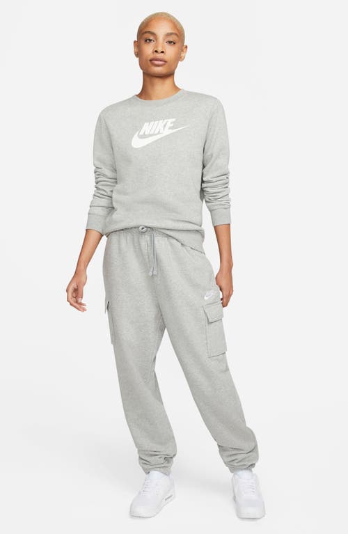 Nike Oversize Fleece Cargo Sweatpants In Gray