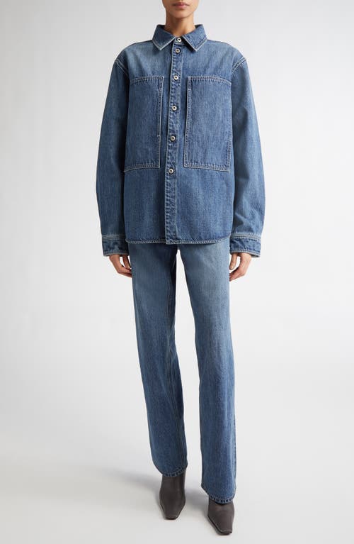 Shop Jil Sander Regular Fit Selvedge Denim Jeans In Canard