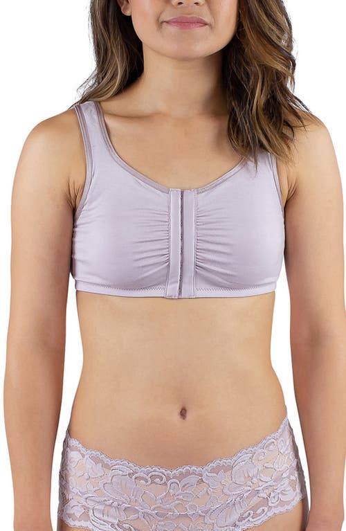 Maia Front Close Pocketed Bralette in Mauve