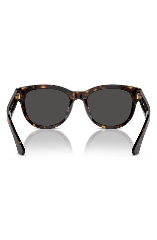 Shop Burberry 54mm Round Sunglasses In Dark Havana