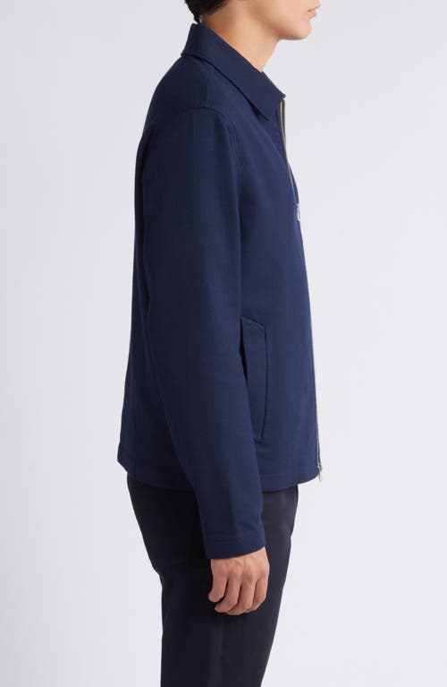 Shop Vince Zip-up Jacket In Coastal/nocturn