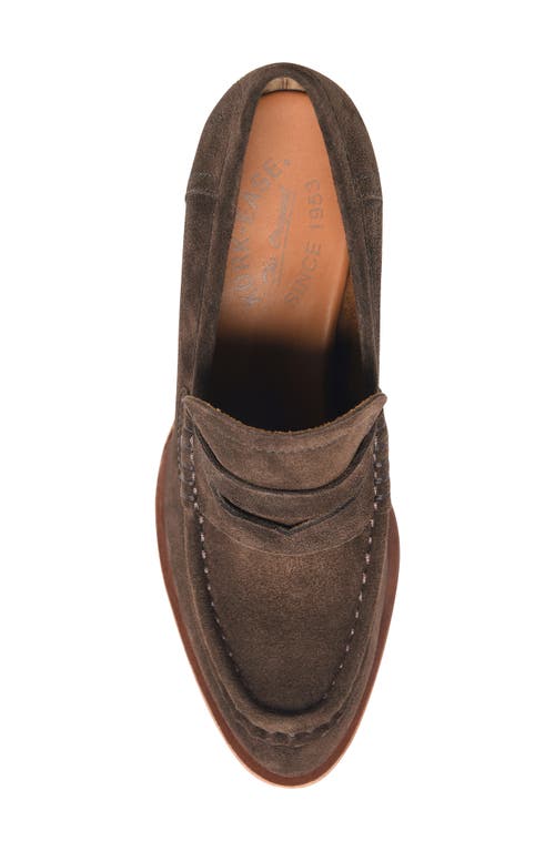 Kork-ease Women's Modeste Heeled Loafer In Dark Castagno Suede