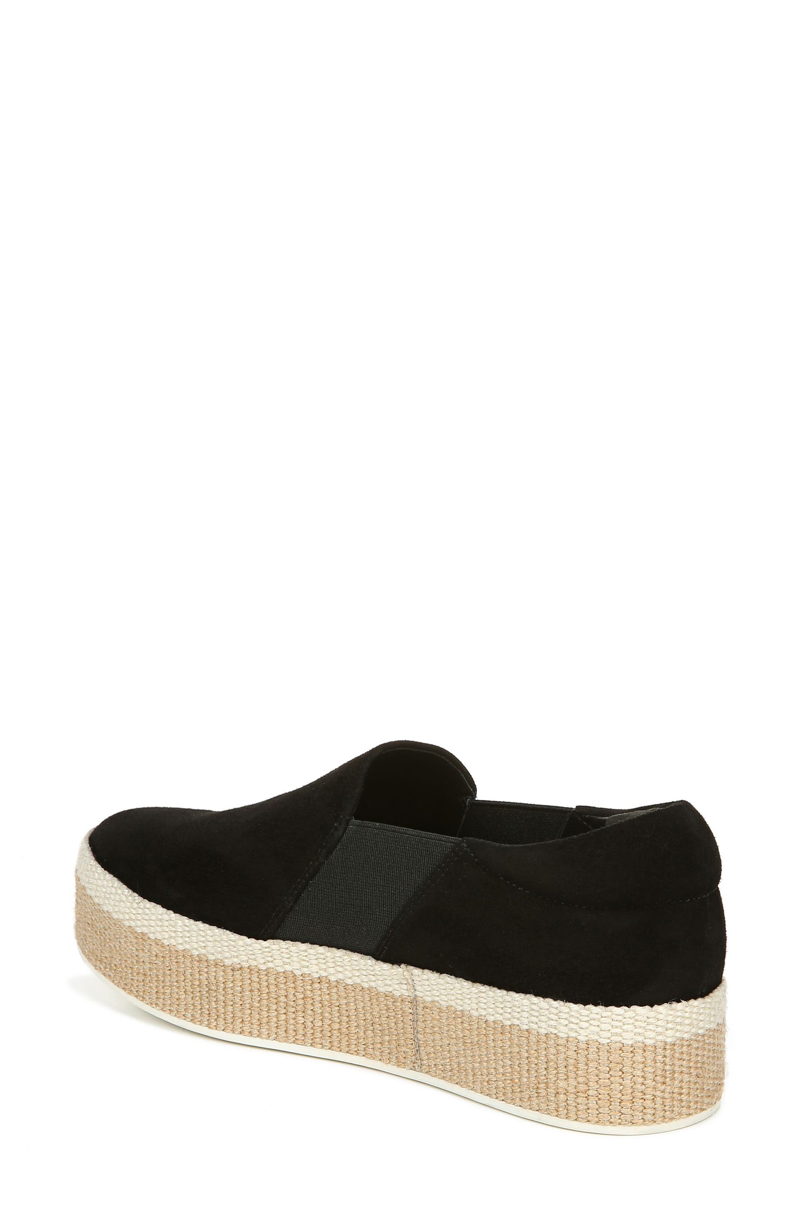 vince wilden flatform suede espadrille sneakers