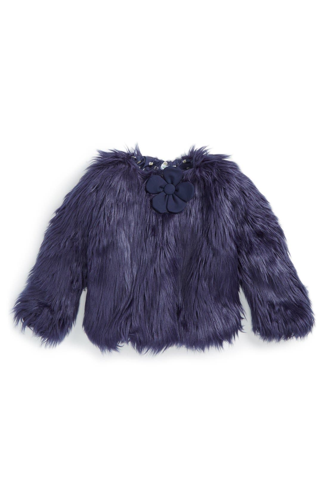 childrens faux fur hood coats jackets