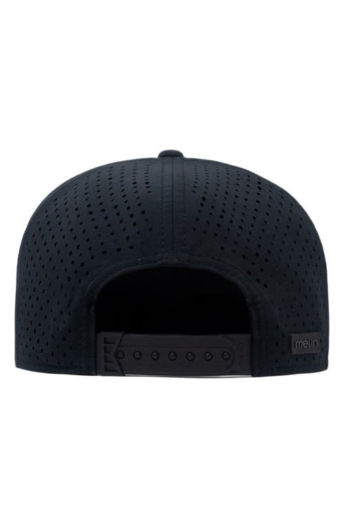 Shop Melin Trenches Icon Hydro Performance Snapback Hat In Heather Charcoal/black