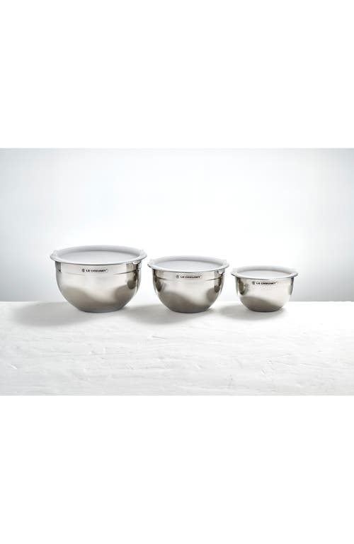 Le Creuset Set of 3 Stainless Steel Nested Mixing Bowls at Nordstrom