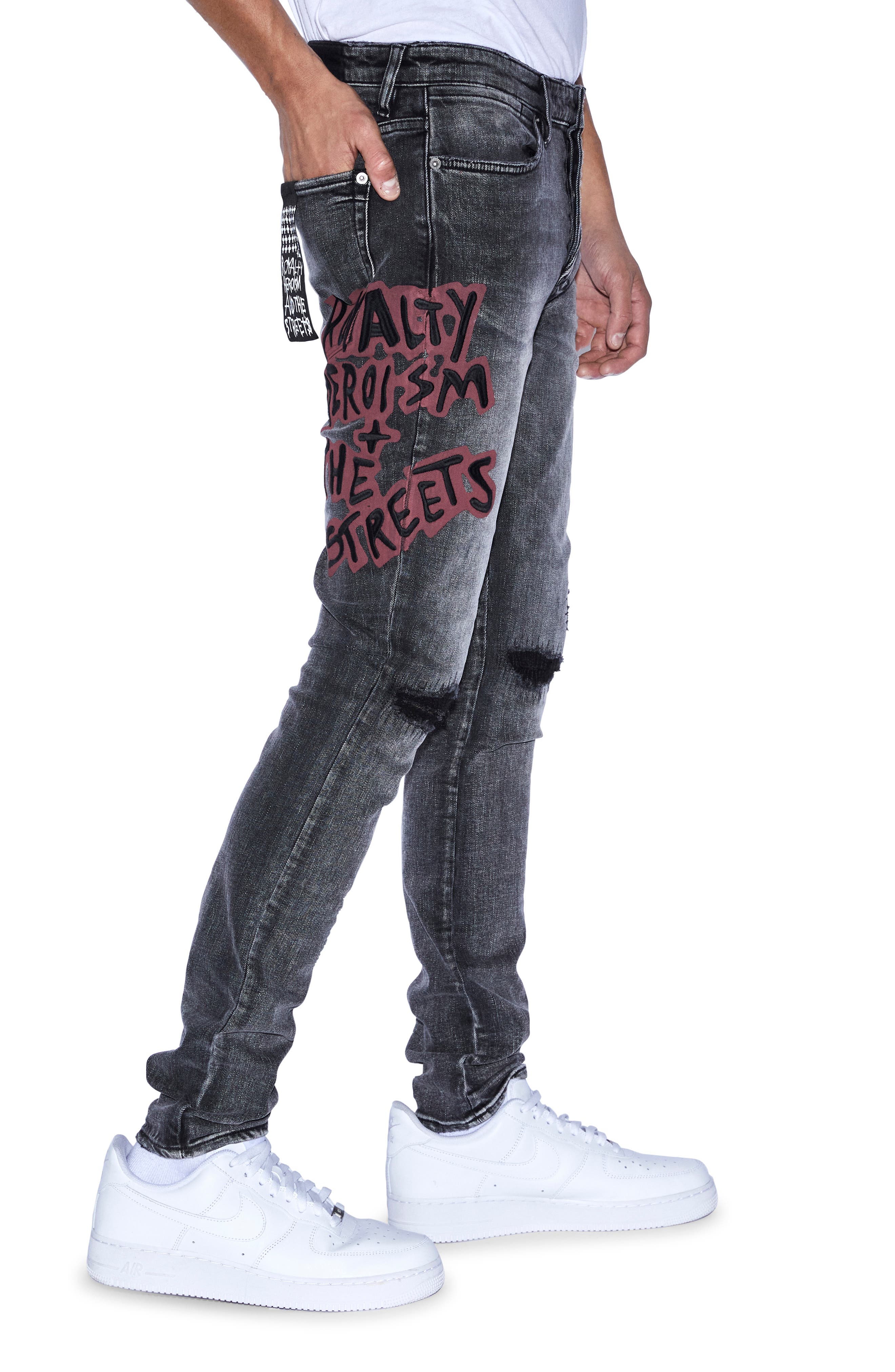 Ksubi Van Winkle Spray Rip & Repair Skinny Fit Jeans Nordstrom