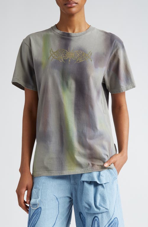 Collina Strada Hand Dyed Rhinestone Star Graphic Tee in Aurora at Nordstrom, Size X-Large