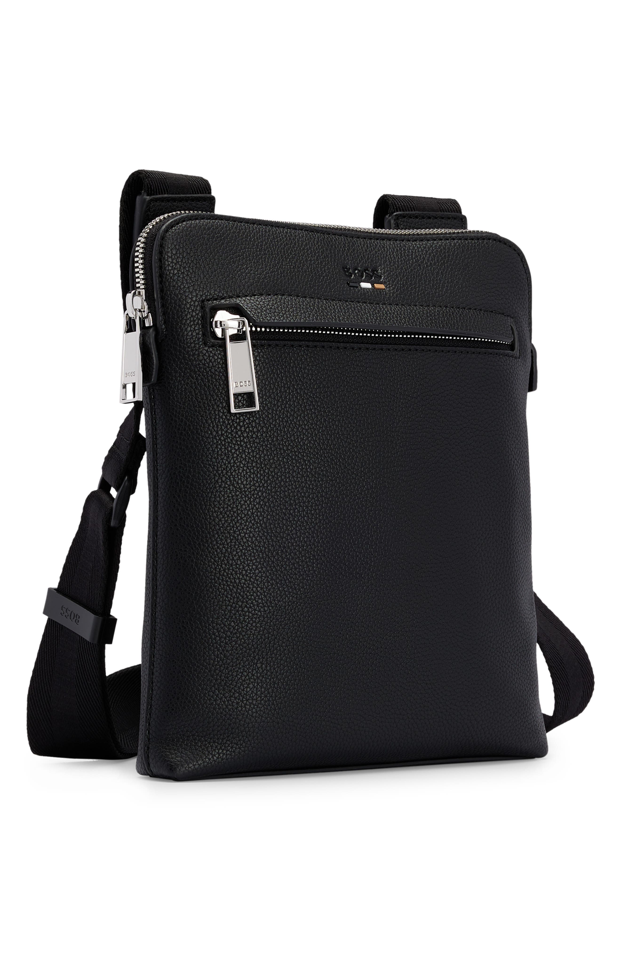 Boss Bradley Monogram Reporter Bag