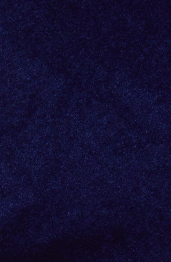 ANNE KLEIN RUCHED LONG SLEEVE VELVET DRESS