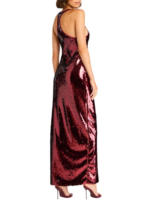 Shop Retroféte Retrofête Bella Sequin Dress In Port