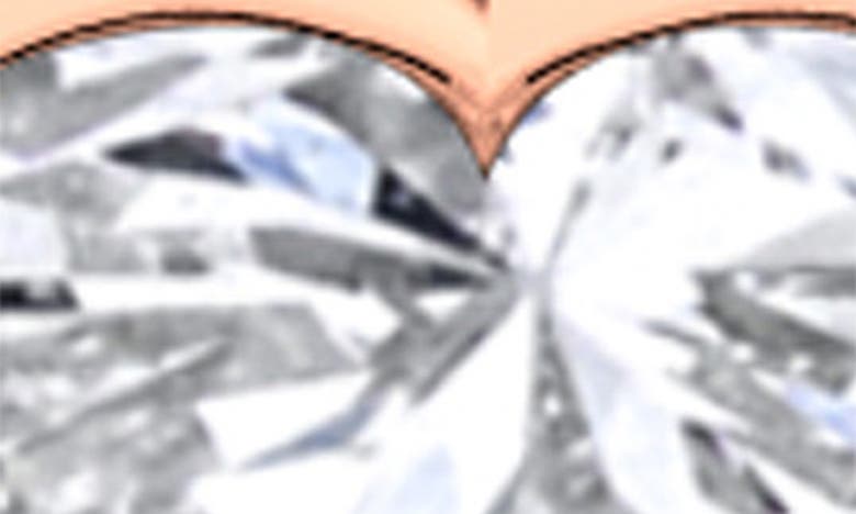 HAUTECARAT HAUTECARAT LAB CREATED DIAMOND HEART STUD EARRINGS