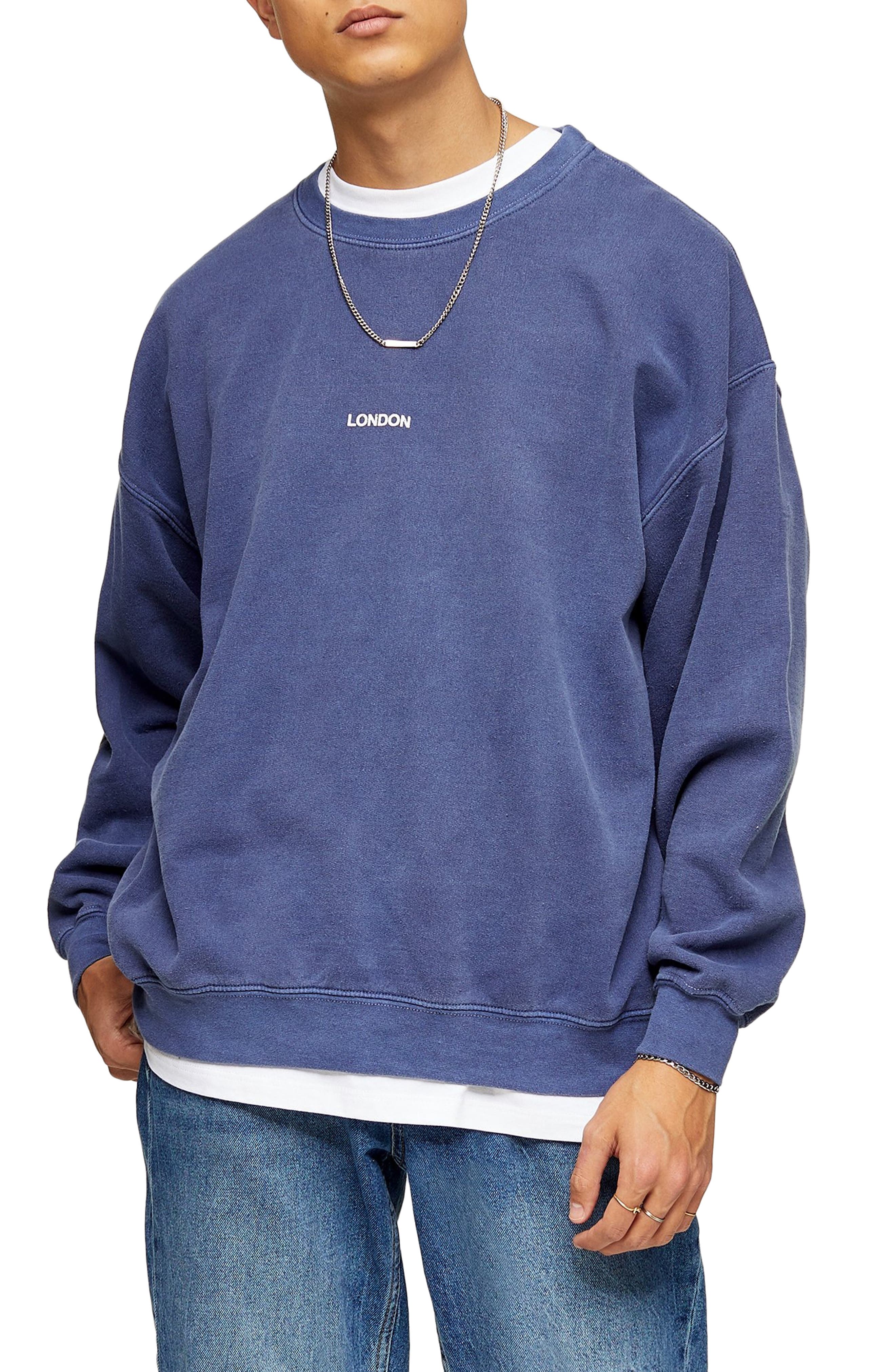 topman blue hoodie