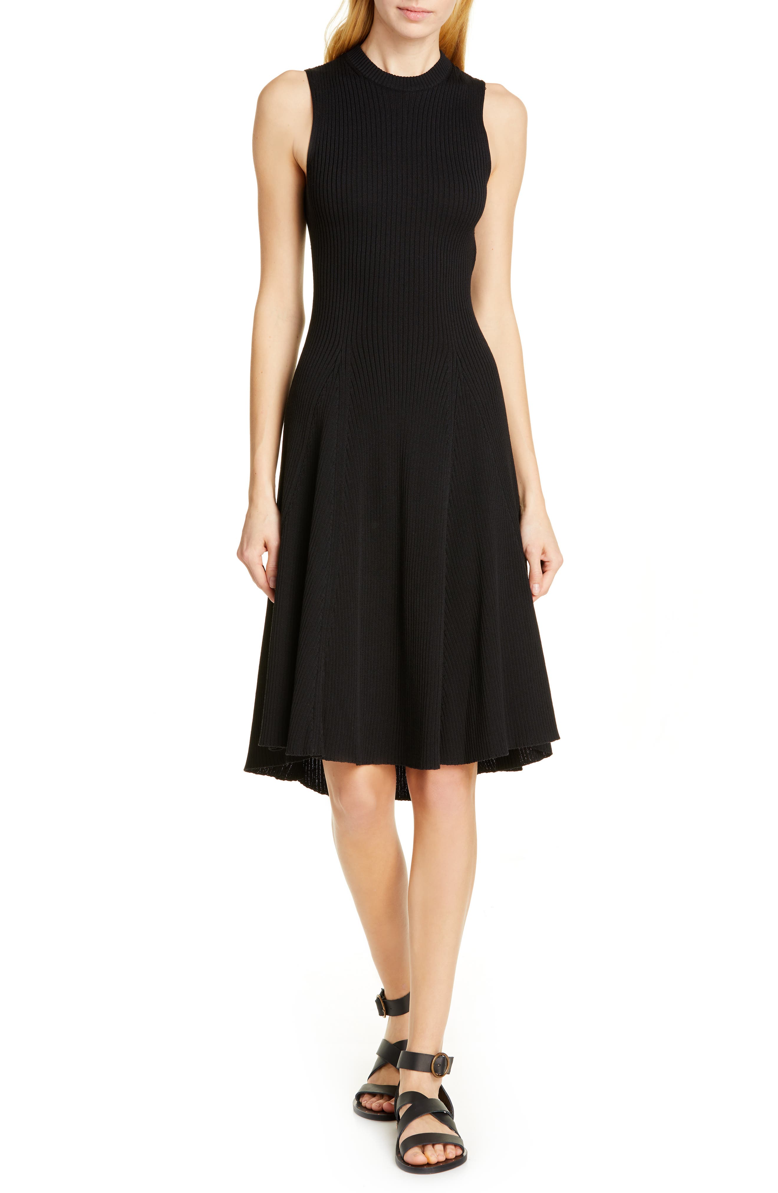 Polo Ralph Lauren Ribbed Knit Dress, Black