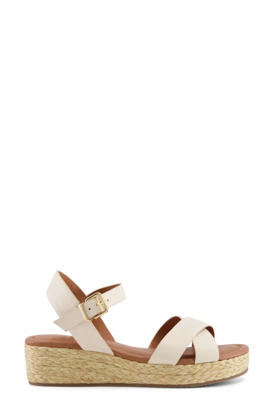 Shop Dune London Linnie Platform Wedge Sandal In Ecru